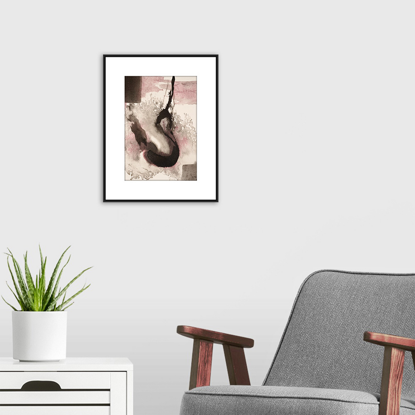 Original Watercolor Abstract Painting On Paper, Metamorphosis Series, #MT-103-57
