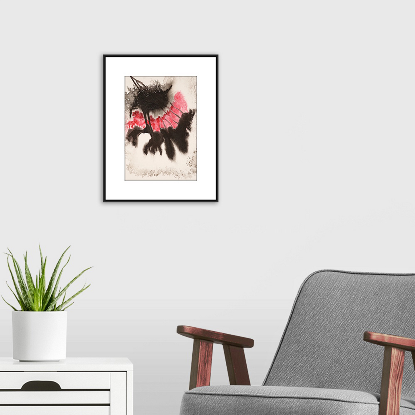 Original Watercolor Abstract Painting On Paper, Metamorphosis Series, #MT-106-57