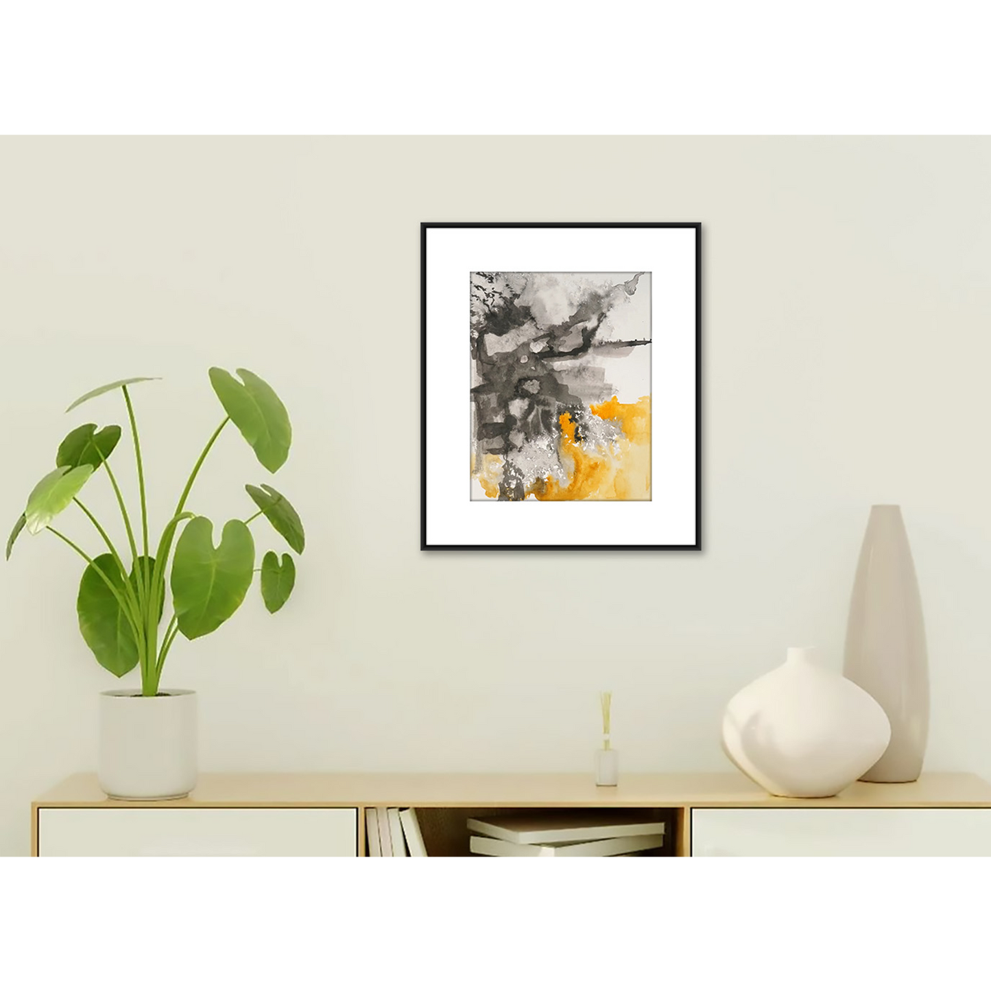Original Watercolor Abstract Painting On Paper, Metamorphosis Series, #MT-109-810