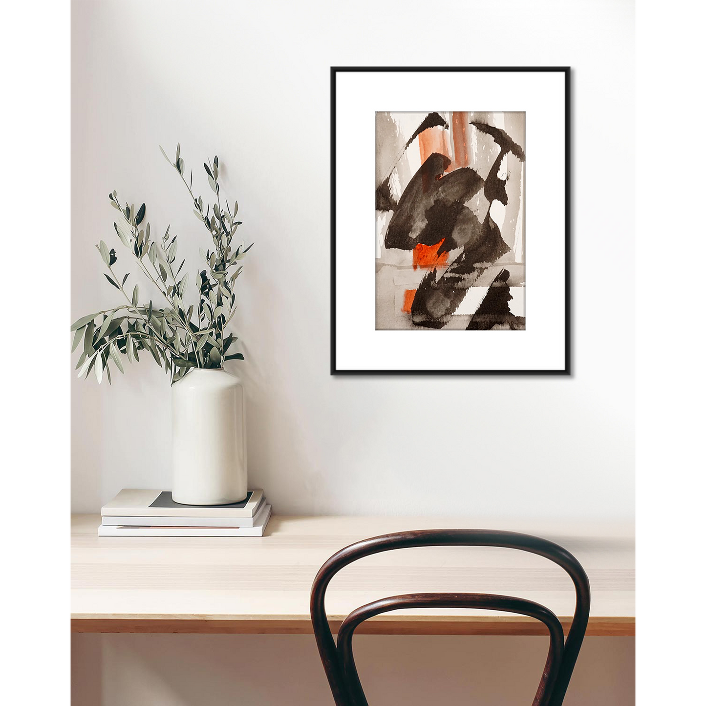 Original Watercolor Abstract Painting On Paper, Metamorphosis Series, #MT-117-57