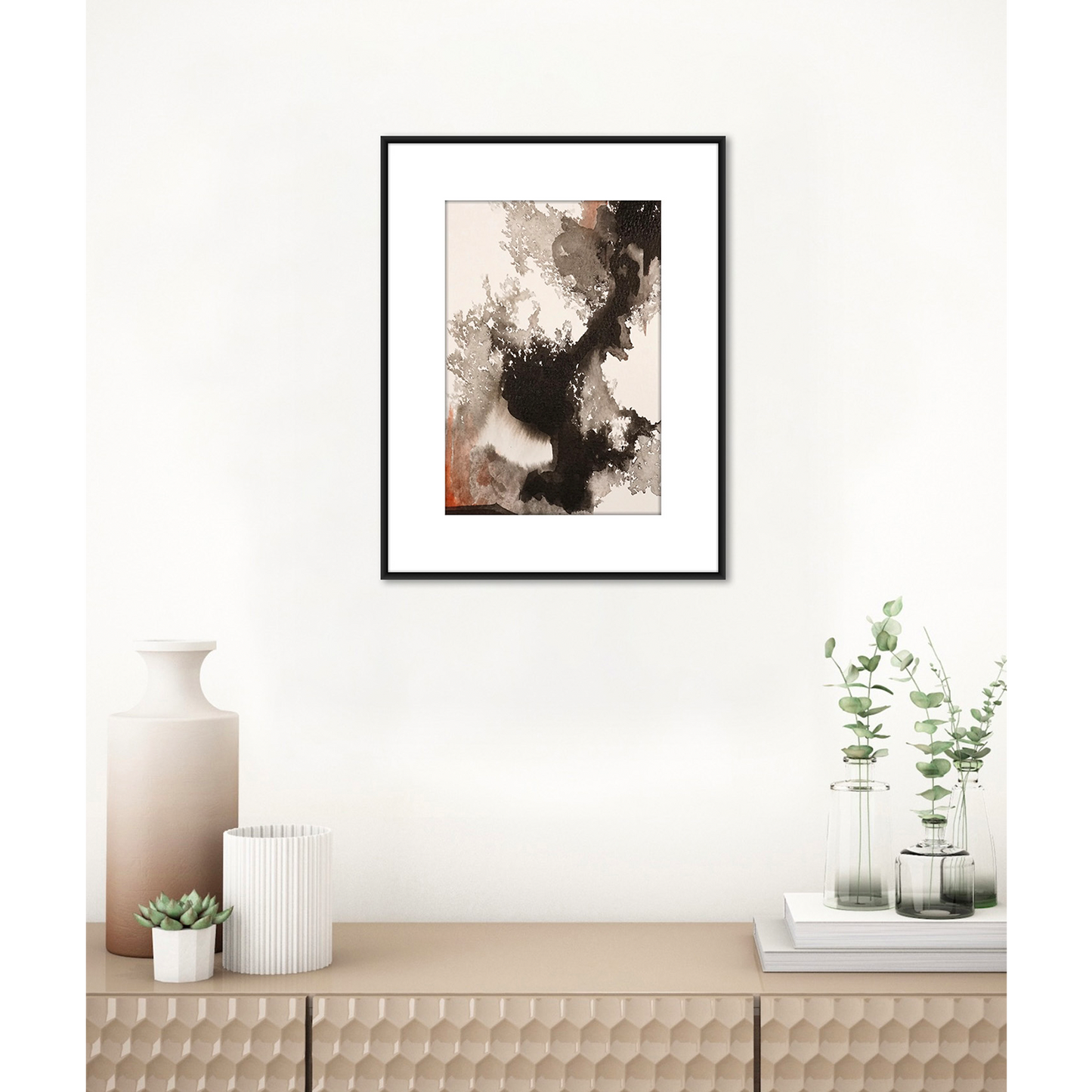 Original Watercolor Abstract Painting On Paper, Metamorphosis Series, #MT-124-57