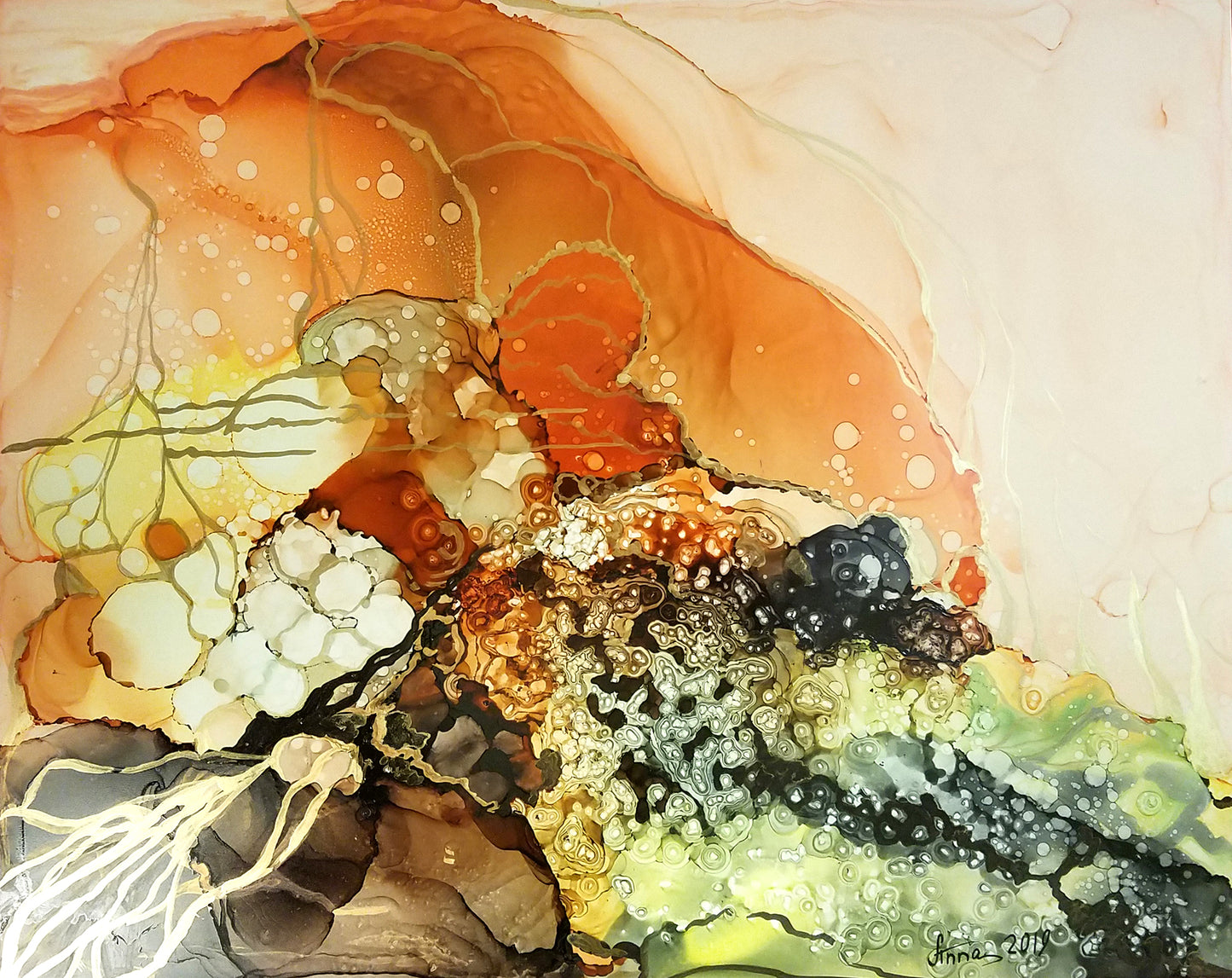 A Corner Of Nature | Abstract Art Painting for Sale | Palette Boutique