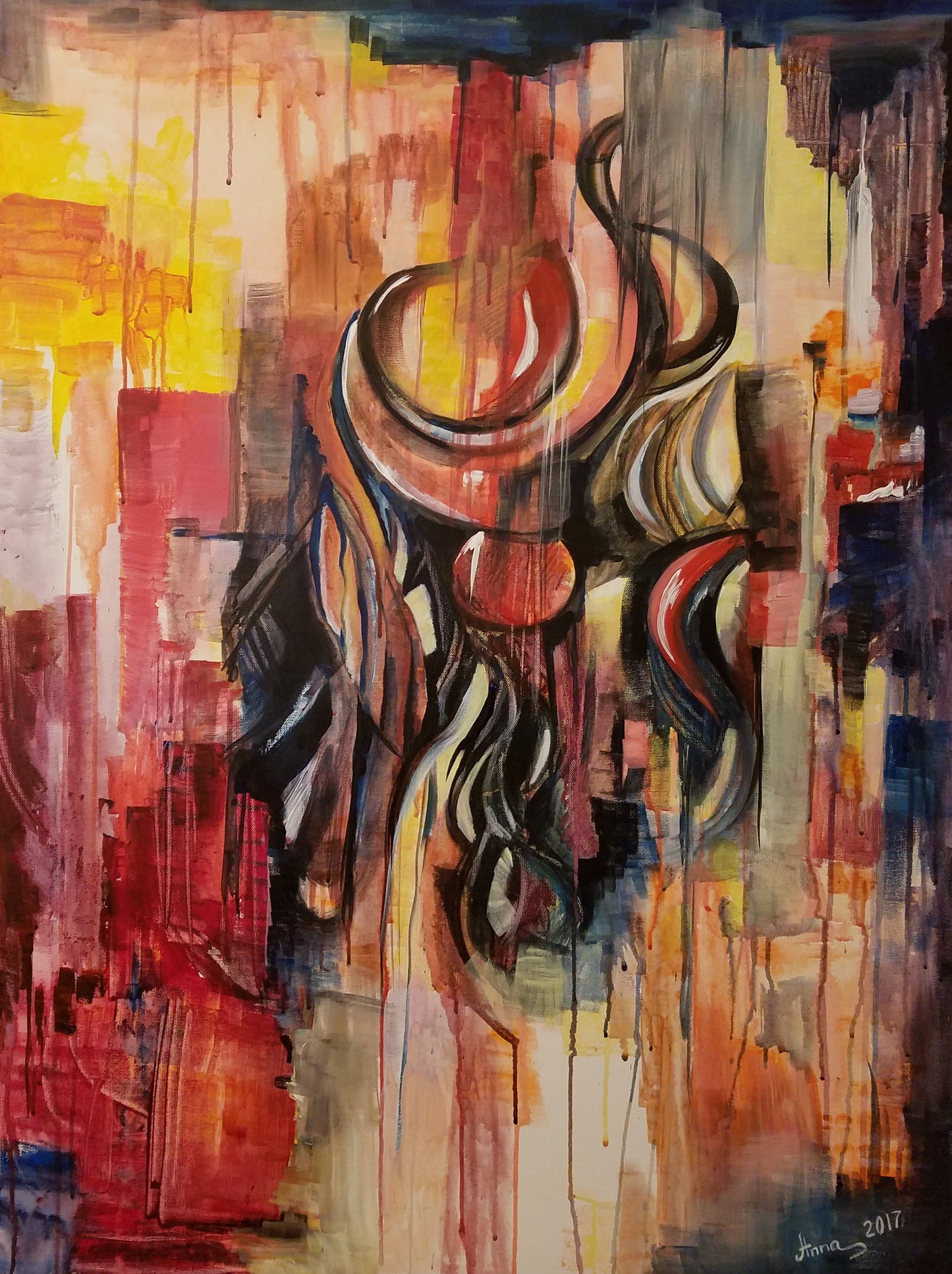 Colors Of Fire | Abstract Art Painting for Sale | Palette Boutique