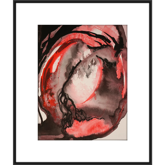 Original Watercolor Abstract Painting On Paper, Metamorphosis Series, #MT-107-810