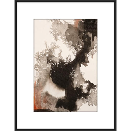 Original Watercolor Abstract Painting On Paper, Metamorphosis Series, #MT-124-57