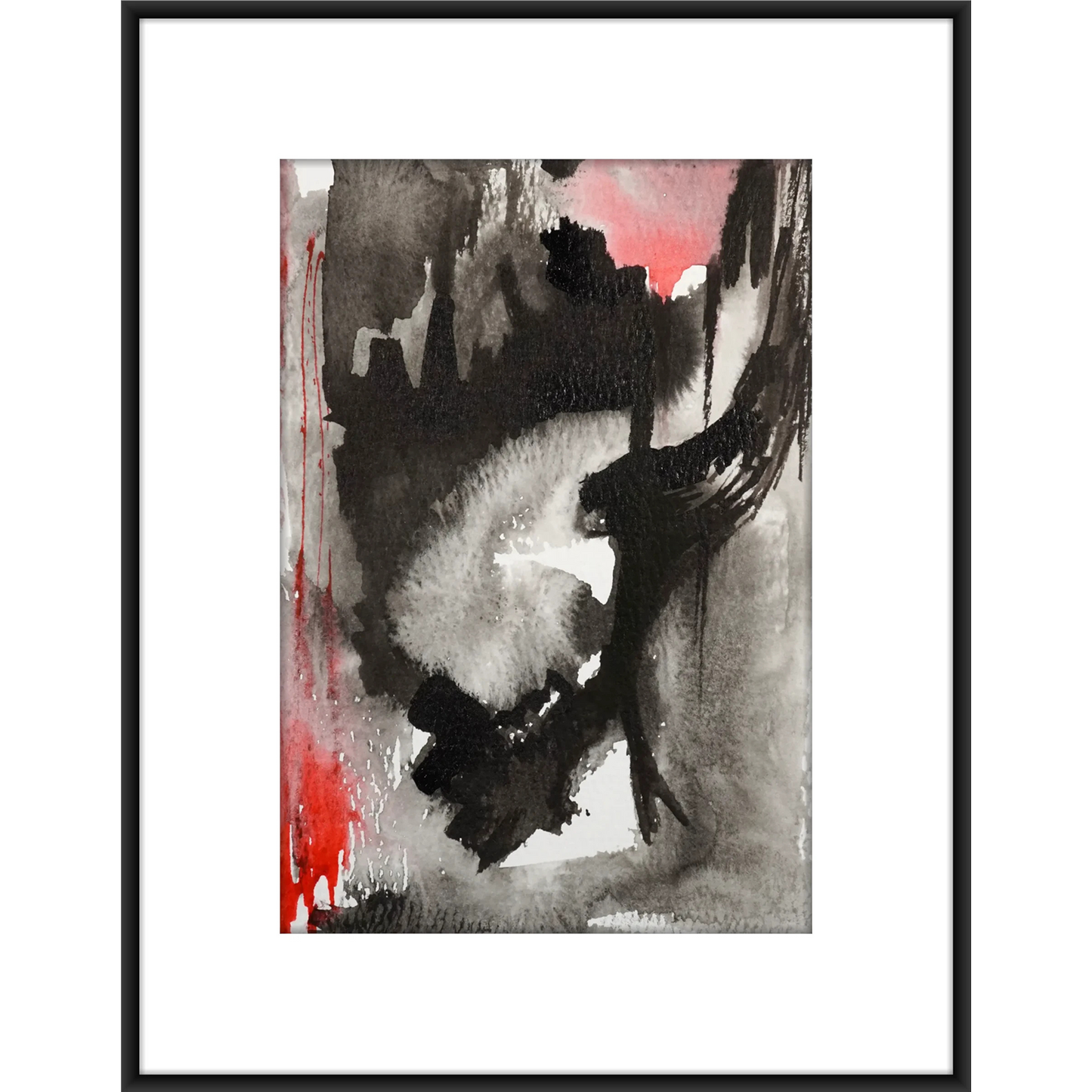 Original Watercolor Abstract Painting On Paper, Metamorphosis Series, #MT-136-57