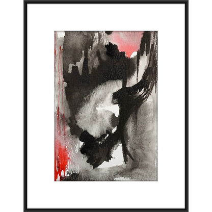 Original Watercolor Abstract Painting On Paper, Metamorphosis Series, #MT-136-57