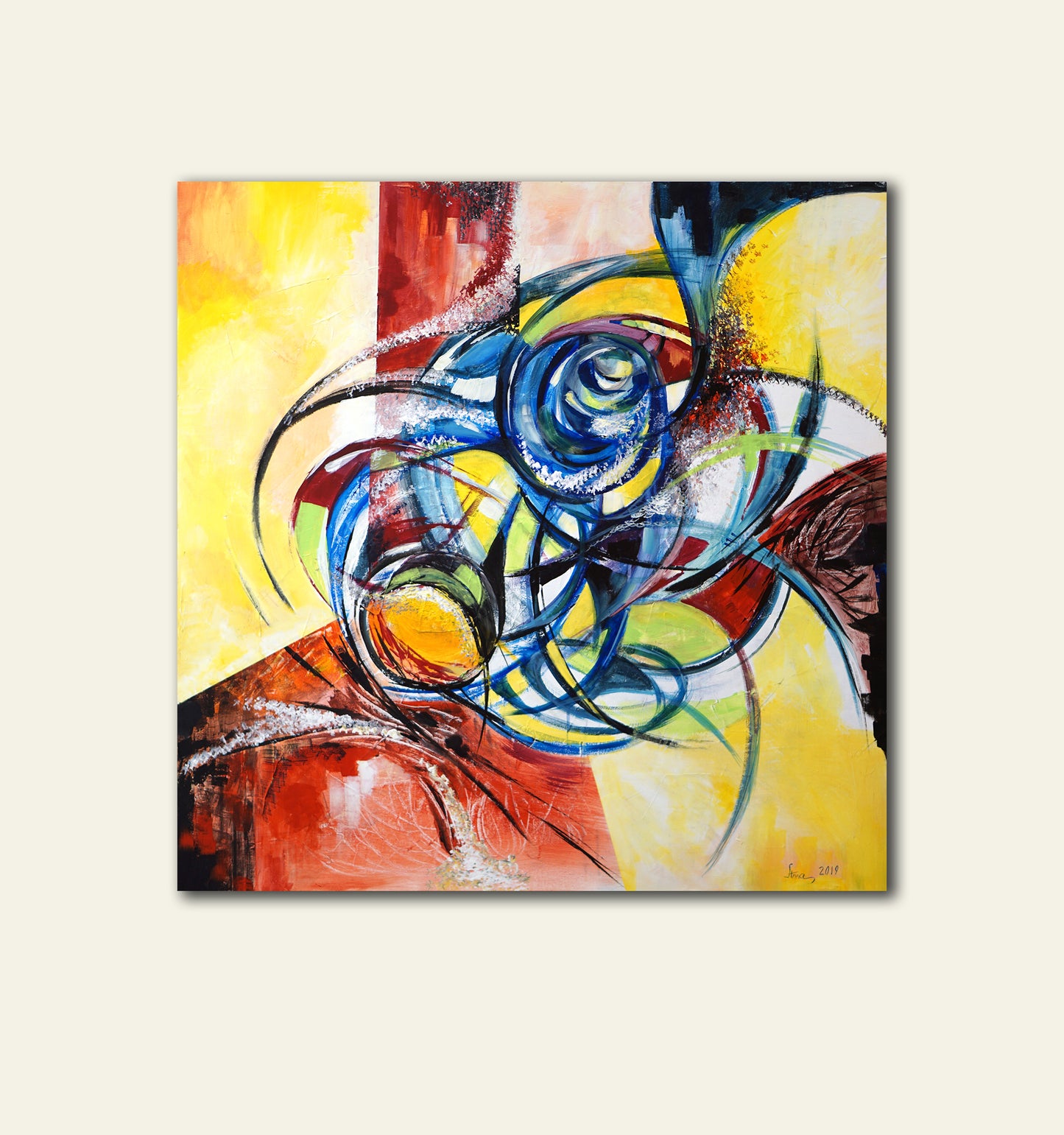 Blue Rose | Abstract Art Painting for Sale | Palette Boutique
