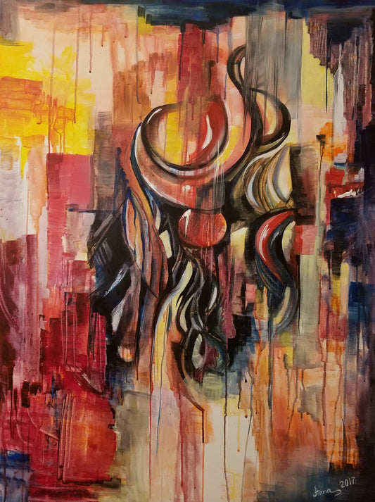Colors Of Fire | Abstract Art Painting for Sale | Palette Boutique