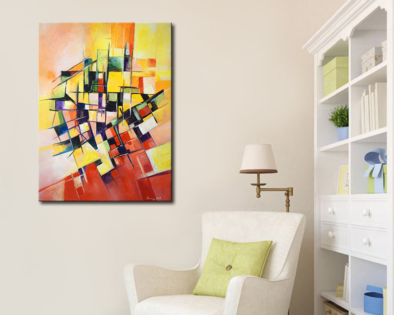 Labyrinth Of Lines | Abstract Art Painting for Sale | Palette Boutique