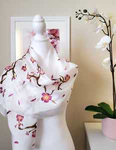 Silk Scarf for Sale - long  red yellow green brown | Palette Boutique
