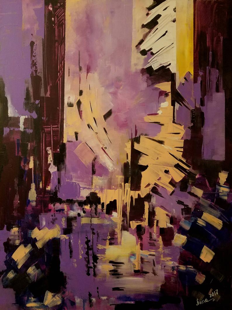 Purple Rain | Abstract Art Painting for Sale | Palette Boutique